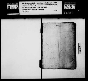 Rechnung der Grafschaft Manderscheid von Burggraf Adam