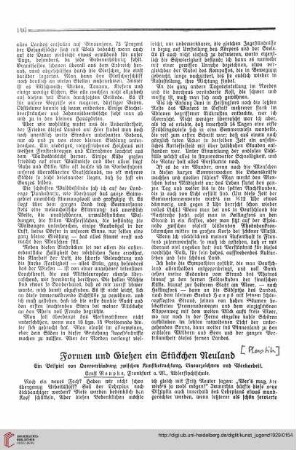 N.F. 9.1929 S. 146-149: Formen und Gießen ein Stückchen Neuland : ein Beispiel von Querverbindung zwischen Kunstberachtung, Linearzeichnen und Werkarbeit