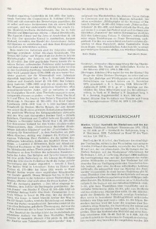 734-735 [Rezension] Moeller, Volker, Symbolik des Hinduismus und des Jainismus