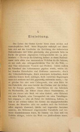 Cavour : biographische Aufzeichnungen