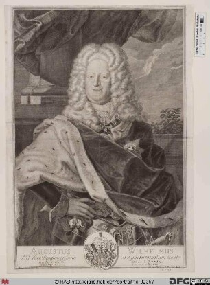 Bildnis August Wilhelm, Herzog zu Braunschweig-Lüneburg-Wolfenbüttel (reg. 1714-31)