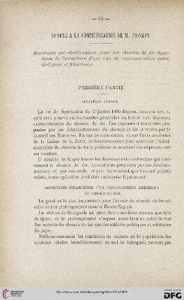 3.Ser. 2.1891: Annexe à la communication de M. Prompt : avantages qui résulteraient, pour les chemins de fer égyptiens, de l'ouverture d'une voie de communication entre Guirgueh et Khartoum