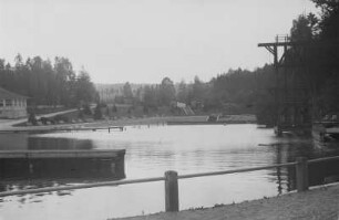 Freibad Brunn : Blick über das Freibad in Brunn
