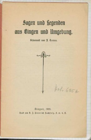 Sagen und Legenden aus Bingen und Umgebung