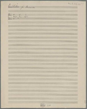 Mörike-Chorliederbuch, Excerpts, Coro, op.19, LüdD p.445 - BSB Mus.N. 119,81 : [caption title:] Er ist's. für Frauenchor