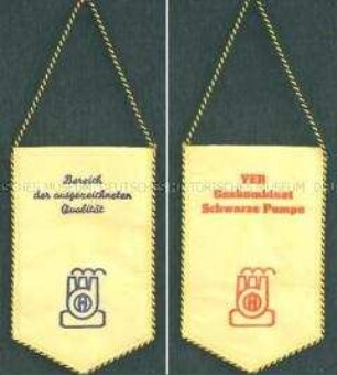 Wimpel des VEB Gaskombinat Schwarze Pumpe