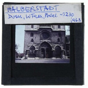 Halberstadt, Dom : Westfassade, Westportal