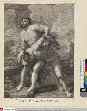 Combat d'Hercule et d'Achelous; [Kampf zwischen Herkules und Acheloos]