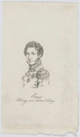 Bildnis des Ernst Herzog von Sachsen Coburg