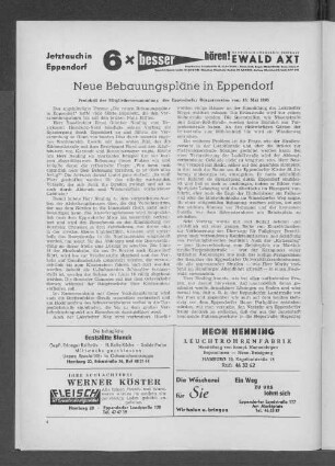 Neue Bebauungspläne in Eppendorf