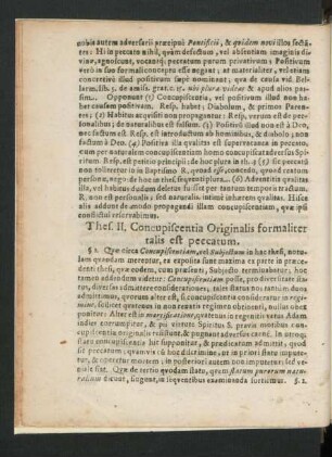 Thes. II. Concupiscentia Originalis formaliter talis est peccatum.