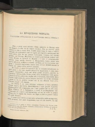 La Rivoluzione Persiana.