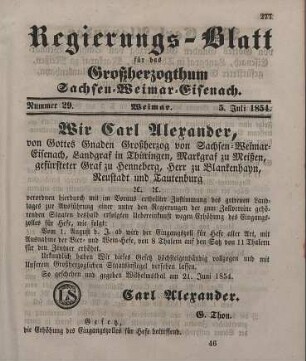 Nr. 29 : 5. Juli 1854