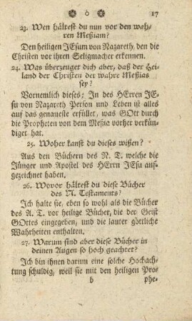 25. Woher kanst du dieses wißen?