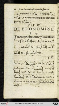 Cap. IV: De pronomine