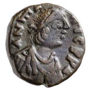 Münze, 12 Nummi, 589 - 602