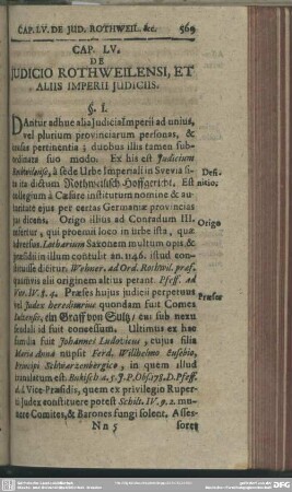 Cap. LV. De Iudicio Rothweilensi, Et Aliis Imperii Iudiciis