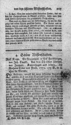 Rolf Krage. Ein Trauerspiel in fünf Handlungen.