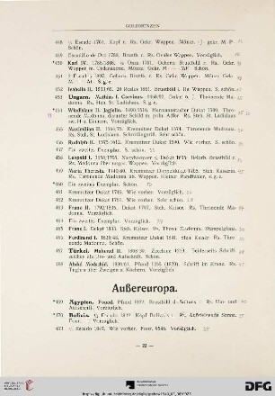 Außereuropa (Nr. 469-500)