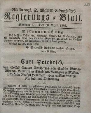 Nr. 17 : 30. April 1836