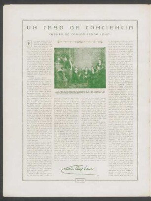 Un caso de conciencia : Cuento de Carlos Cesar Lenzi