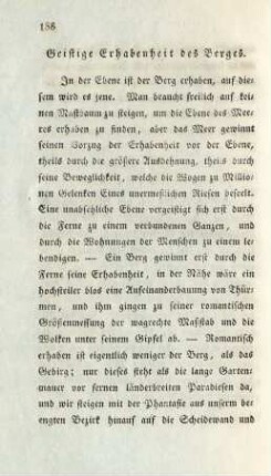 Geistige Erhabenheit des Berges
