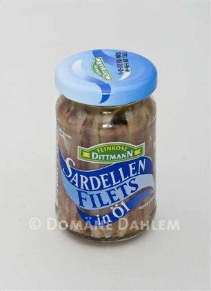 Einkauf Biolek: Schraubglas "Sardellen Filets" von "Dittmann"