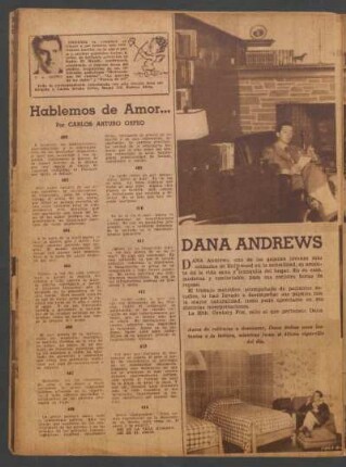 Dana Andrews en la intimidad