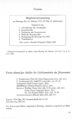 Verein ehemaliger Schüler der Gelehrtenschule des Johanneum