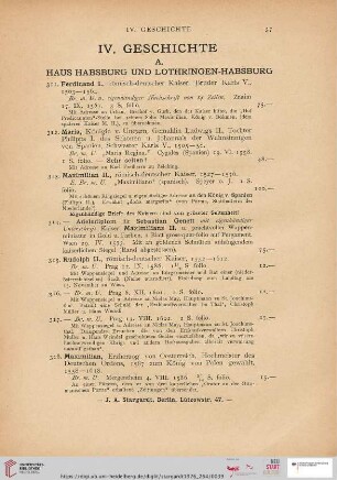 IV. Geschichte (Nr. 311 - 585)