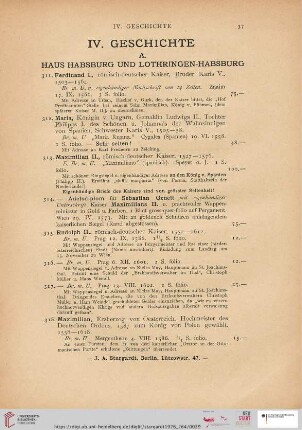 IV. Geschichte (Nr. 311 - 585)