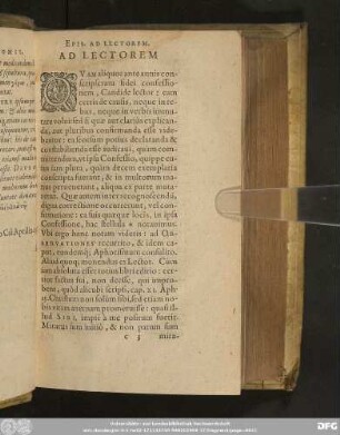 [Epistola Ad Lectorem]