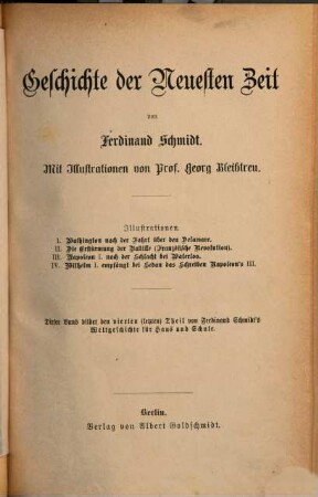 Weltgeschichte für Haus und Schule, 4