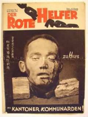 Monatszeitschrift der Roten Hilfe Deutschlands "Der Rote Helfer" u.a. zum Kampf der Kommunisten in China