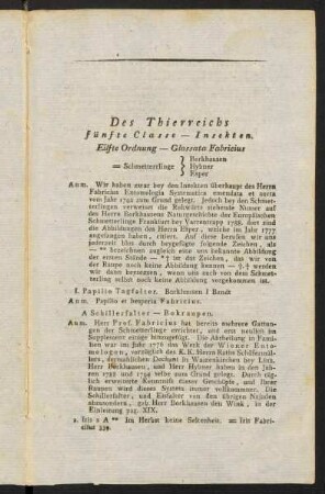 5-41, Des Thierreichs fünfte Classe - Insekten