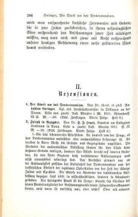 286-288 [Rezension] Euringer, Sebastian, Der Streit um das Deuteronomium