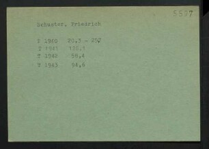Schuster, Friedrich