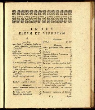 Index Rerum Et Verborum.