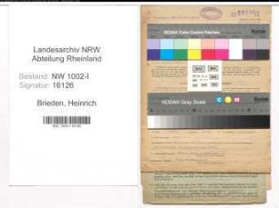Entnazifizierung Heinrich Brieden, geb. 22.02.1897 (Schleifer)