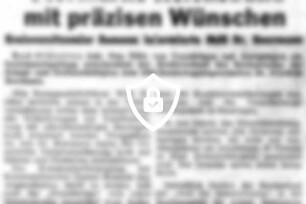 Stormarns Reichsbund mit präzisen Wünschen