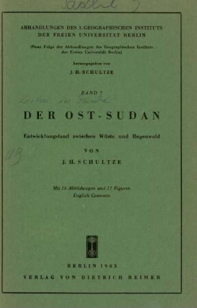 7: Der Ost-Sudan : Entwicklungsland zwischen Wüste und Regenwald