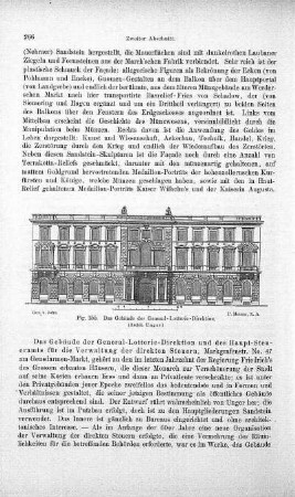 Fig. 155. Das Gebäude der General-Lotterie-Direktion