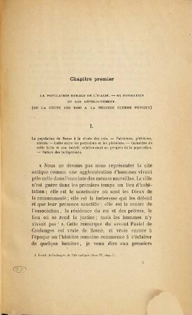 La fin d'un peuple : la depopulation de l'Italie au temps d'Auguste