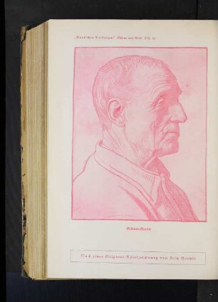 "Deutsches Volkstum" (Bühne und Welt) XIX, 10 Bildnis-Studie Nach einer Original-Rötelzeichnung von Fritz Boehle