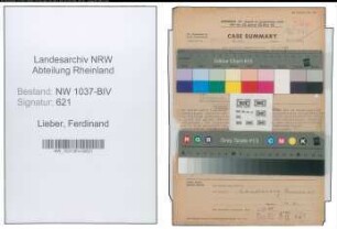 Entnazifizierung Ferdinand Lieber , geb. 21.04.1903 (Lehrer)