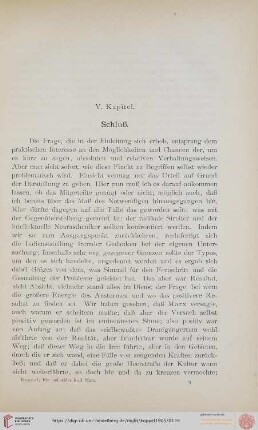 V. Kapitel: Schluß