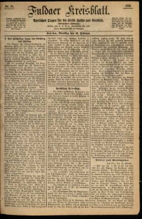 Ausgabe vom Dienstag, den 13. Februar 1883.