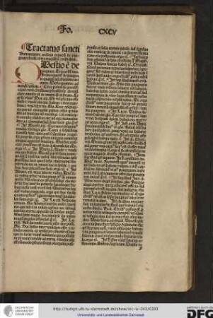 Tractatus sancti Bonaventure ordinis Minorum de paupertate Christi contra magistrum Wilhelmum.