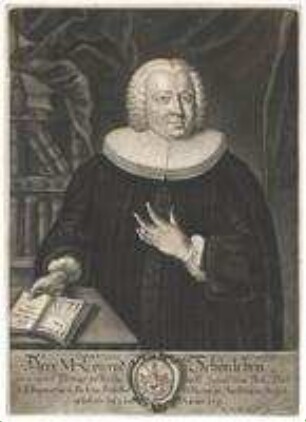Conrad Schönleben, Prediger in Heilig Geist und Professor der Beredsamkeit am Egidianum; geb. 2. Januar 1711