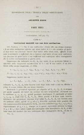 Esposizione della Terica delle sostituzioni.